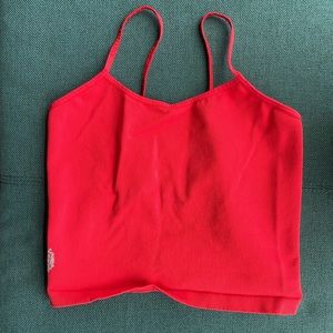 NWOT FREE PEOPLE SPORT BRA RED IN M/L
